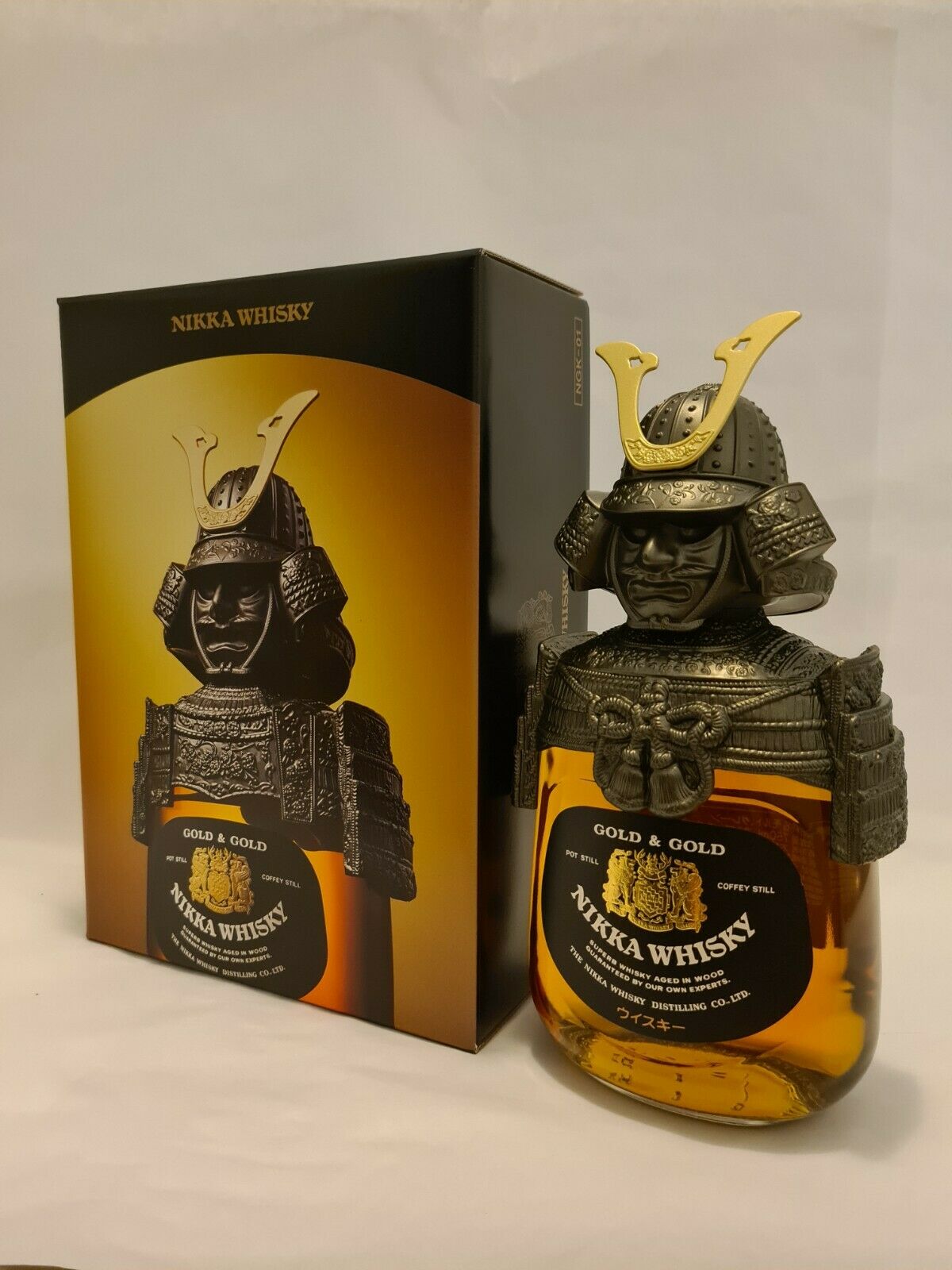 Nikka Gold & Gold Samurai Armour & Helmet Blended Japanese Whisky 750ml